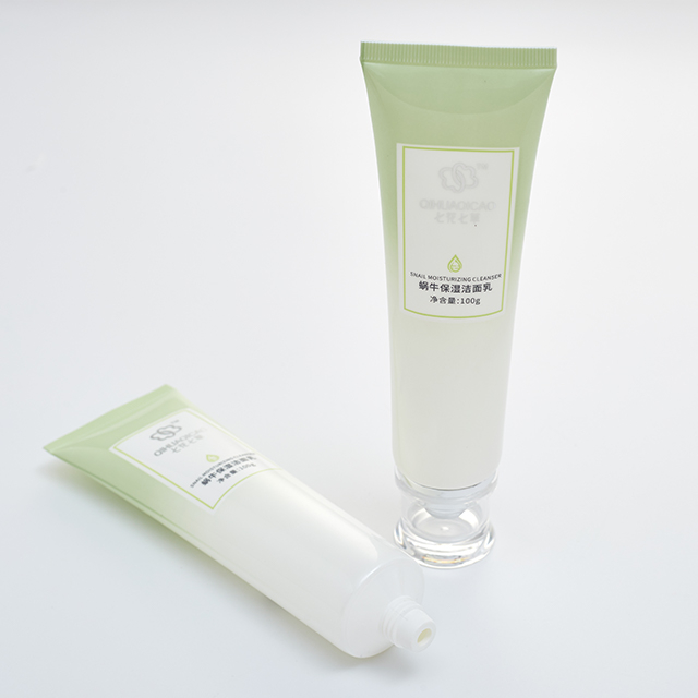 Tube mou cosmétique vide fait sur commande de PE d'effondrement de soin de la peau de 50g 100g