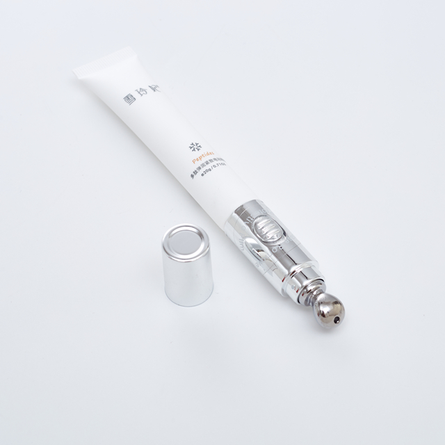 T&ecirc;te de Massage &eacute;lectrique vibrante, emballage de cr&egrave;me pour les yeux, Tube souple