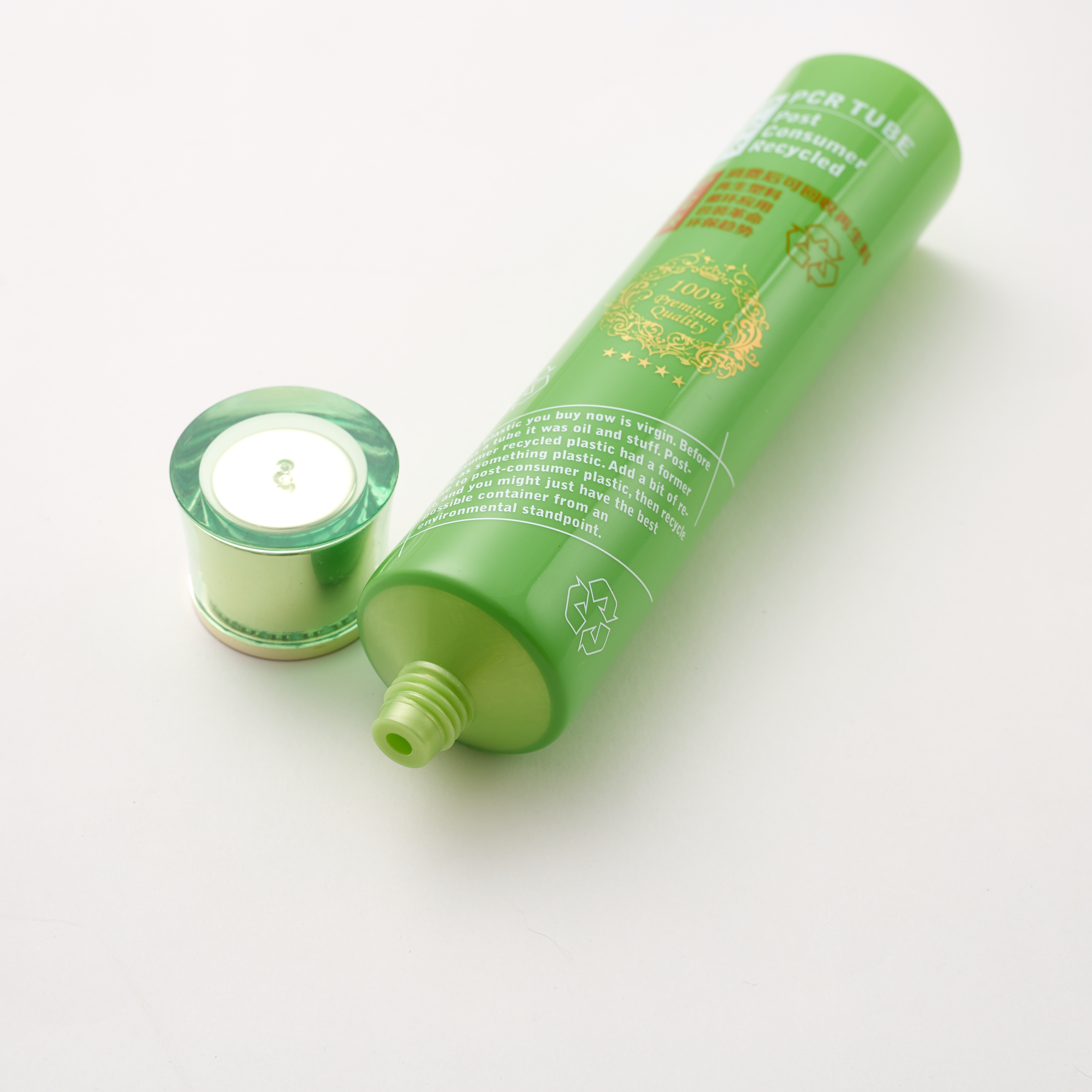 Tube mou biod&eacute;gradable PCR recyclable cosm&eacute;tique &eacute;cologique