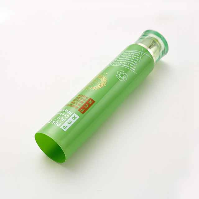 Tube mou cosmétique en plastique matériel recyclé par PCR