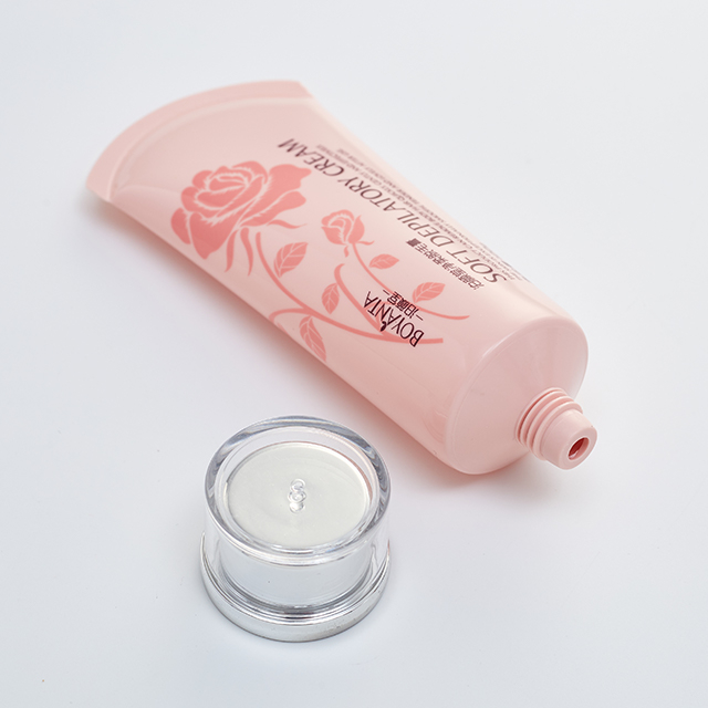 Tube de lavage du visage PE Squeeze vide avec capuchon en acrylique