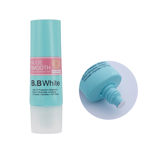 Tube de compression souple en plastique pour crème solaire vide pour le visage et les mains