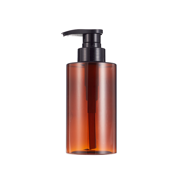 Bouteille ronde cosmétique PET avec pompe à lotion